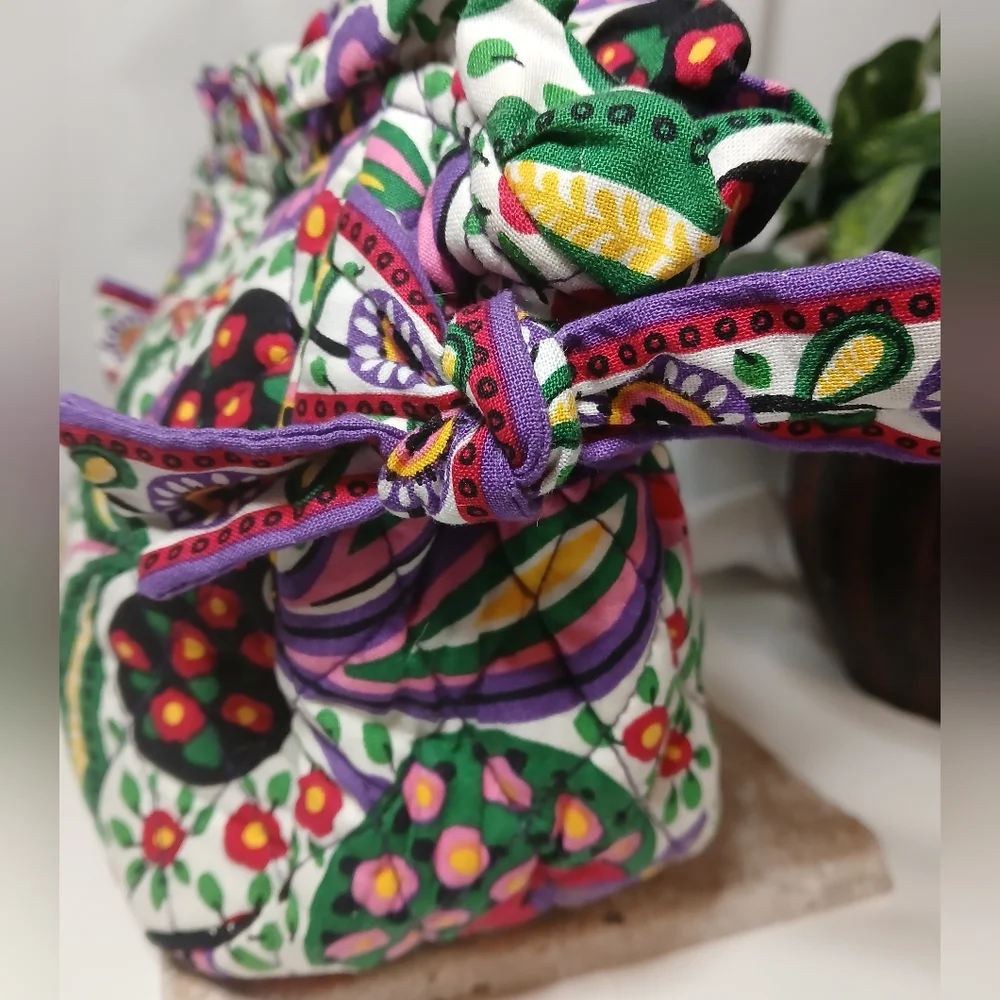 VERA BRADLEY Quilted Small Tote Purse Bag Little Princess Colorful Florals